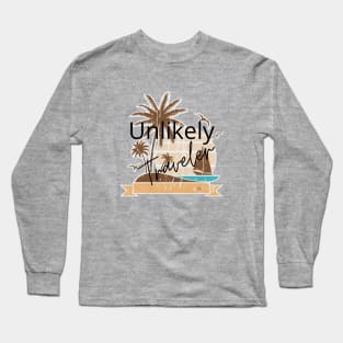 Unlikely Traveler Beach Scene Long Sleeve T-Shirt